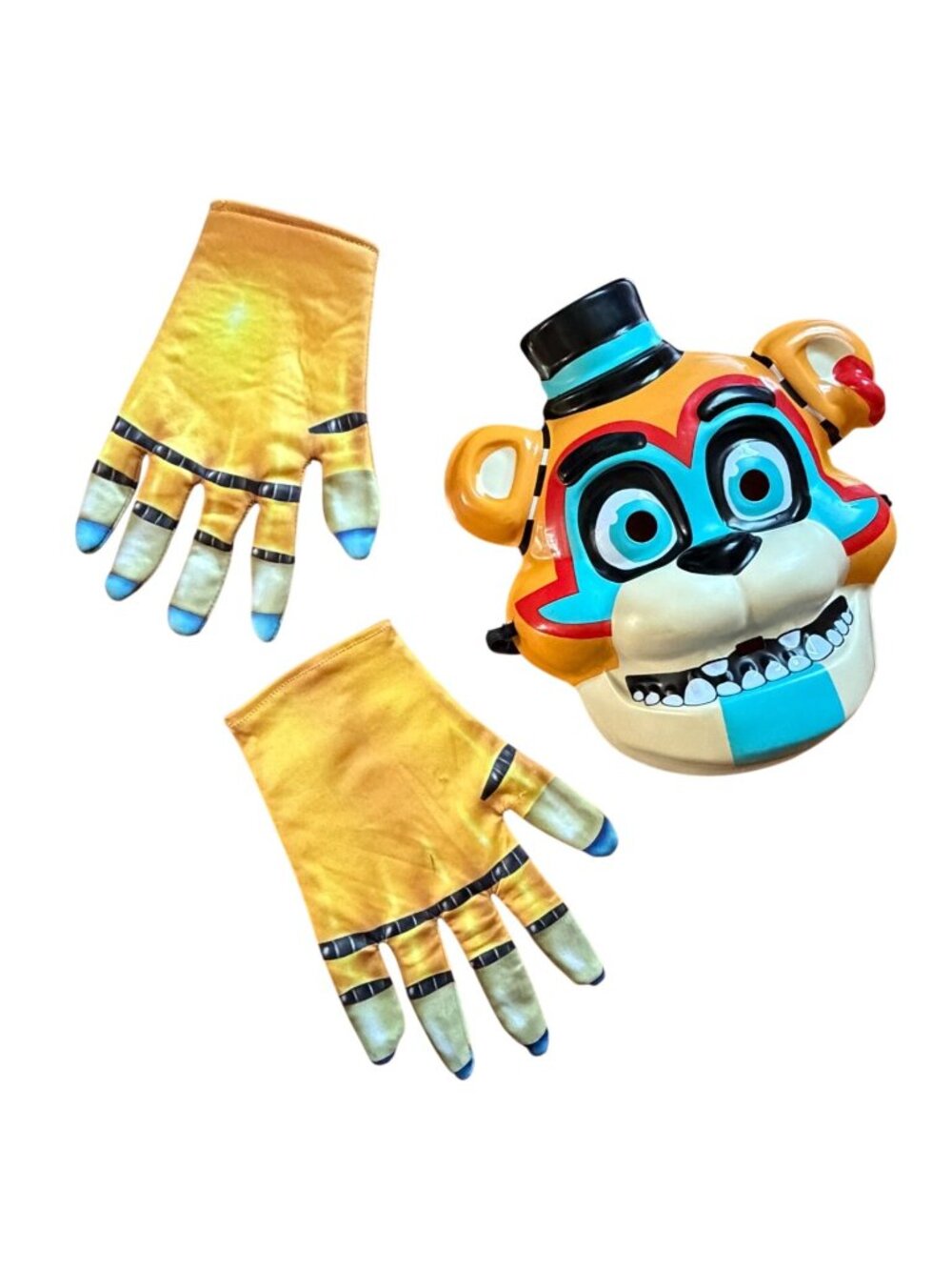 Spirit Halloween Five Nights at Freddy's Glamrock Freddy Child costume Sz 12/14 - Picture 3 of 13